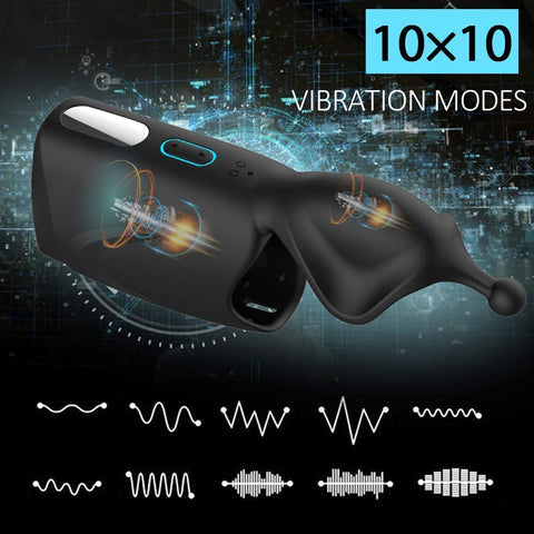 2-Motor Penis Glans Training 10-Vibration Masturbation Cup
