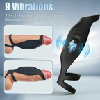 Pleasure Fusion Pro 9 Vibration Modes Efficient&Flexible Cock Ring