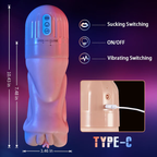5 Sucking 10 Vibrating Simulated Vagina Masturbator and Pussy Pocket