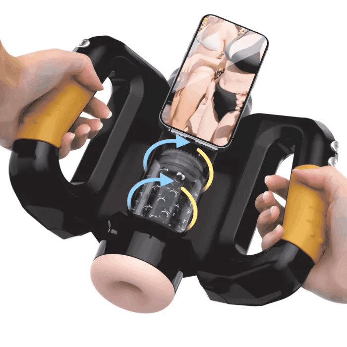 Eveandlove Rotating Thrusting Double Side Handle Male Stroker XSPACECUP