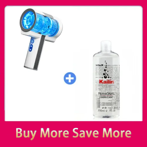 Double-Ended Handheld Vibrating Thrusting & Rotating Automatic Male Masturbator