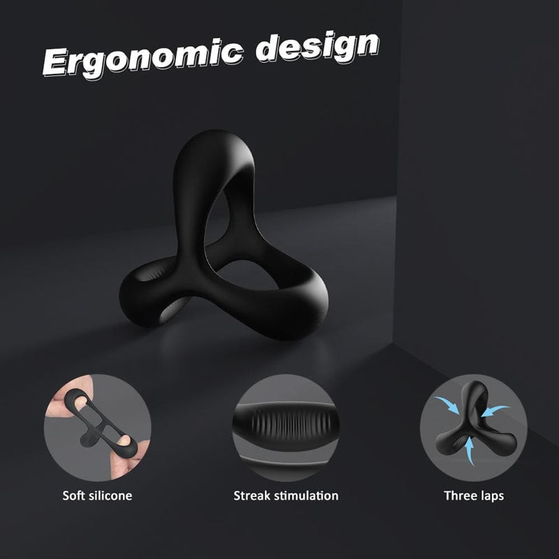 Triangle Silicone Cock Ring For Men Erection