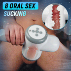 Automatic Lubrication 8 Thrusting & Sucking Handheld Male Stroker