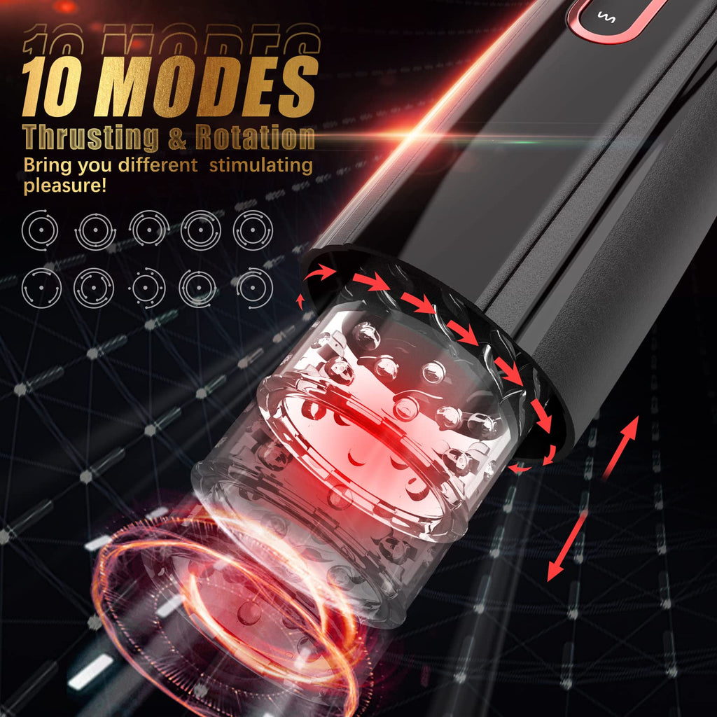 10 Powerful Thrusting Rotating Hands Free Blowjobsex Machine