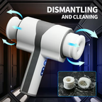 Double-Ended Handheld Vibrating Thrusting & Rotating Automatic Male Masturbator