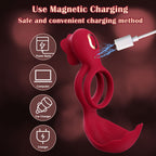 Waterproof Dual-Stimulation Cock Ring – 12 Vibration Modes for Enhanced Pleasure