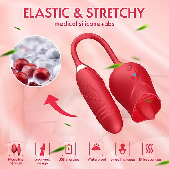 [Discreet Delivery] 10-Function Flower-Shaped Wellness Device | Dual-End Relaxation Tool