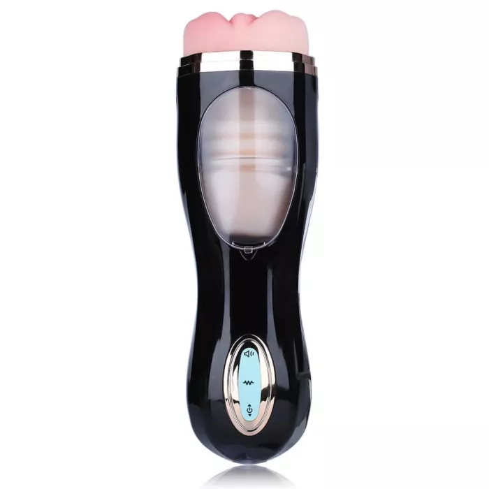 Eveandlove Vibrating Thrusting Suction Cup Pussy Male Masturbator