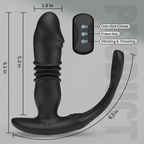 SAUL Glans 3 -Thrusting & 12 -Vibrating Cock Rings Prostate Massager