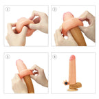 7.5 Inch Powerful Motor Vibrating Penis Extension Sleeve