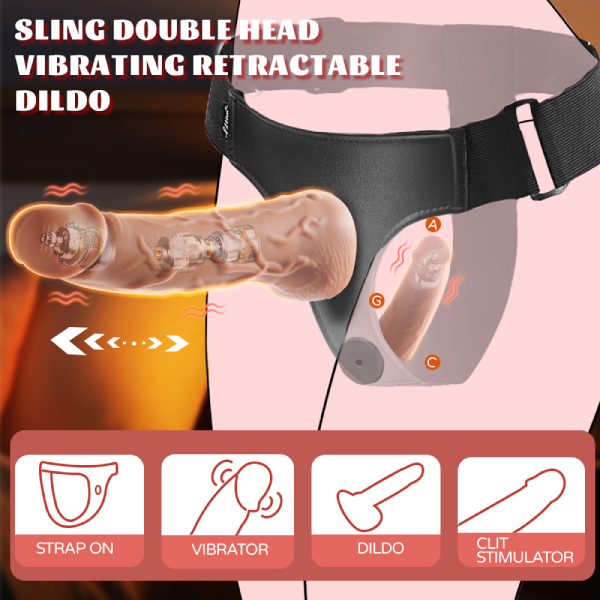 Remote-Controlled Wearable Dildo with 9 Vibration Modes & Thrusting Motion
