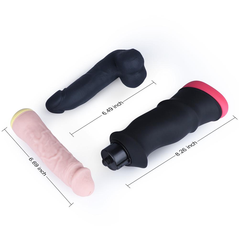 LECO 2 Speed 1.77 Inch Thrusting Realistic Dildos