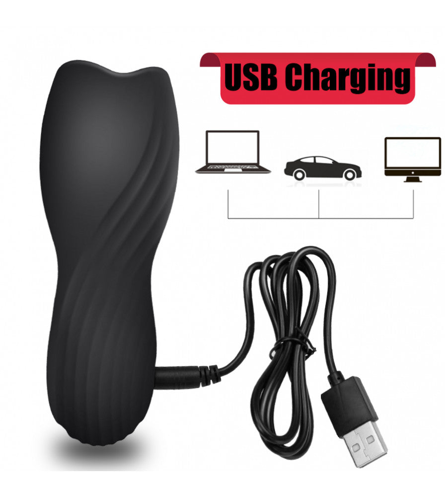 10x Penis Delay Trainer Vibrating Rechargeable Penis Pleaser