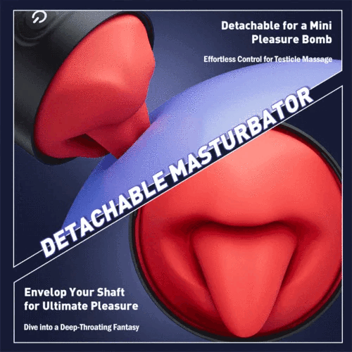 App Controlled Male Masturbator with 9 Tongue Licking & Vibration Modes