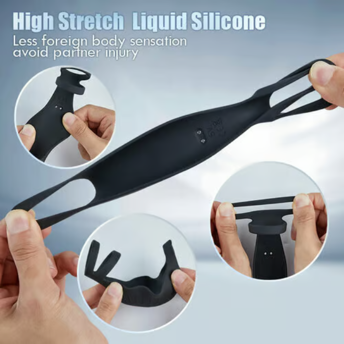 Pleasure Fusion Pro 9 Vibration Modes Efficient&Flexible Cock Ring