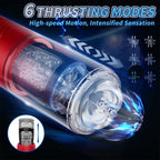 LCD Display 10 Vibrating & 6 Thrusting Modes Automatic Male Masturbators