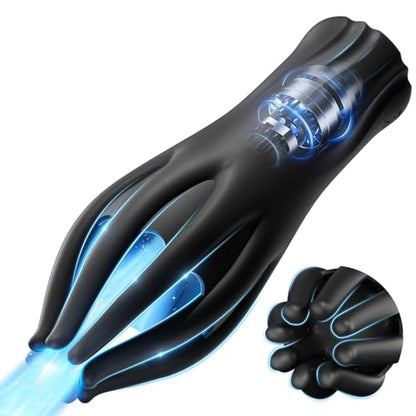 2-in-1 Male Vibrator & Masturbator - 10 Powerful Vibrations for Penis Training & Stimulation