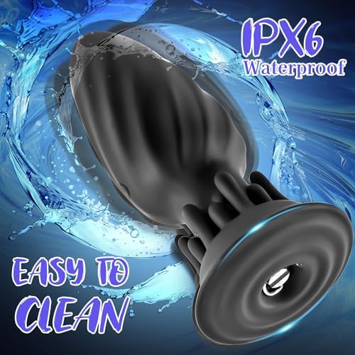 Rotating Anal Plug – 10 Vibration & Rotation Modes Prostate Massager with Tentacle Design & Remote Control