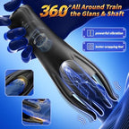 2-in-1 Male Vibrator & Masturbator - 10 Powerful Vibrations for Penis Training & Stimulation