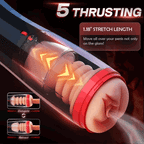 CLIMBER - Lifelike Automatic 5 Thrusting 10 Vibrating Vocable Masturbation Cup