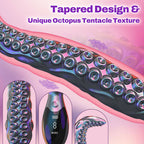 LED Octopus Tentacle G-Spot Vibrator with 9 Modes, 10.7  Silicone Dildo for Clitoral, Anal, and Vaginal Stimulation