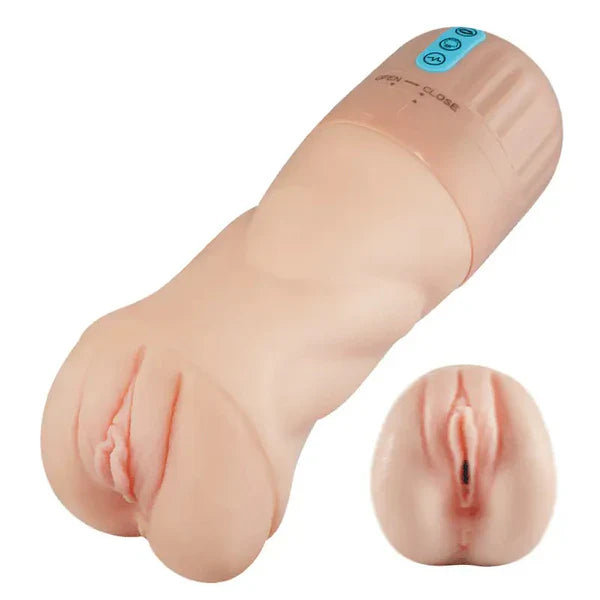 Beate - 5 Sucking Oral Swallowing 10 Vibrating Massage Training Masturbation Cup,Star-starring identical mold production [free of tax]【❤️Discreet Shipping】