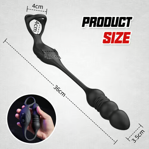 New Dual-motor Powerful 9 Thrusting 9 Vibrating Anal Sex Toys
