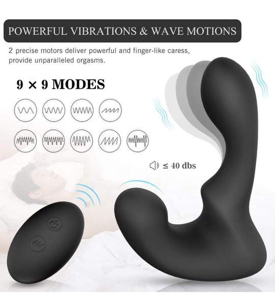9-Pattern Vibration Double Motor 30° Wave-Motion Prostate Massager