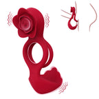 Eveandlove Waterproof Dual-Stimulation Cock Ring – 12 Vibration Modes for Enhanced Pleasure