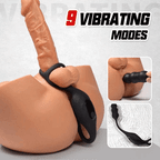 New Dual-motor Powerful 9 Thrusting 9 Vibrating Anal Sex Toys