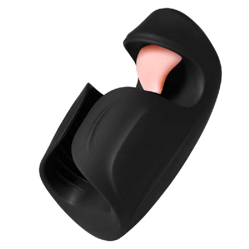 10 Tongue Licking Vibrations and 10 Beating Vibration Modes Penis Training Vibrator