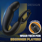 Multifunctional Vibrating Prostate Anal Plug with Remote Control