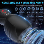 Penis Pump Glans Training Tool with 7 Vibration Modes 7 Suctions