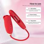 G Spot Flapping Vibrator with Kissing Function & Vibrating Tongue