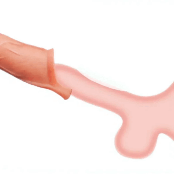 (BLACK) APP Controlled 9 Vibration Intensities Vibrating Penis Sleeve