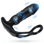 3 Thrusting & 12 Vibrating Cock Rings Prostate Massager