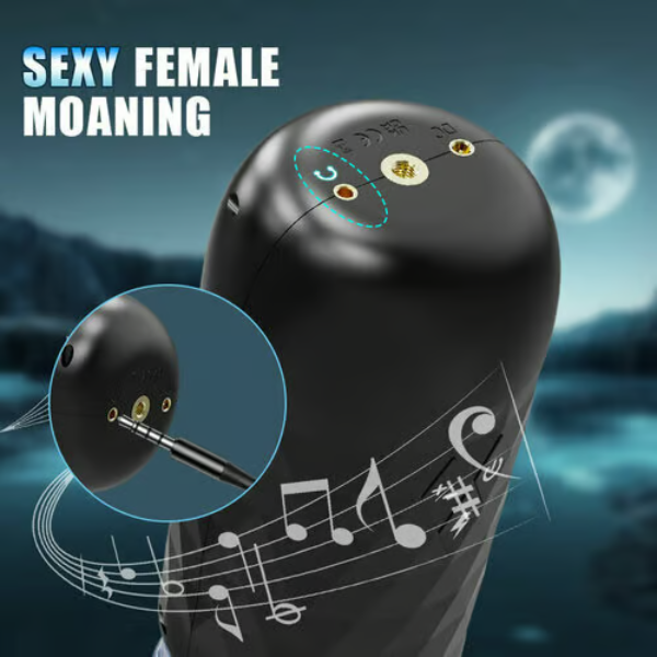 Hand-Free 7 Expansion Rotating Voice Function Masturbator Cup