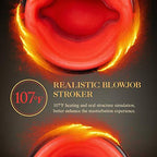 Sucking Vibrating Heating Handjob Cup with Built-in Airbag