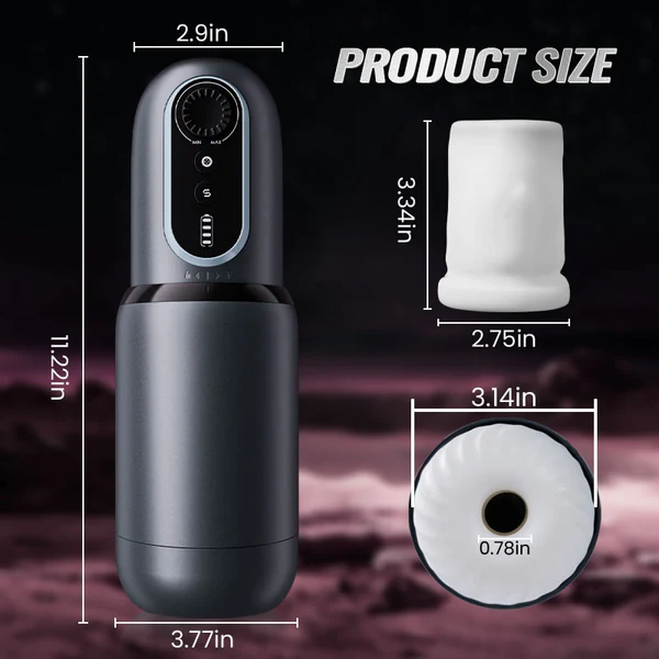 Godwin Stepless Variable Speed Masturbator Handsfree