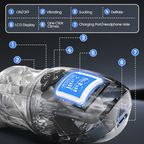 Fully Transparent Vibrating Sucking Voice Male Mechanical Stroker