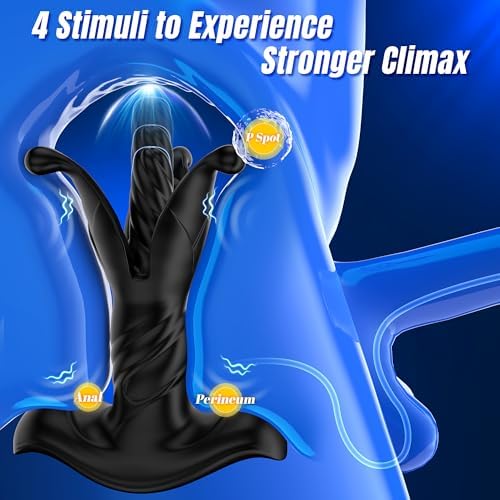 Remote Control 9 Tension Shock Flapping Thrusting Vibrating Butt Plug Prostate Massager