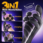 360° Penis Vibrator Stroker with 10 Suction & Vibration Modes Male Masturbator for Men