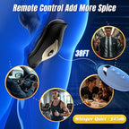Remote Control 9 Tension Shock Flapping Thrusting Vibrating Butt Plug Prostate Massager