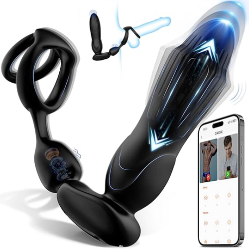 3 Thrusting Expanding & 9 Vibration Modes Thrusting Anal Expansion Prostate Massager