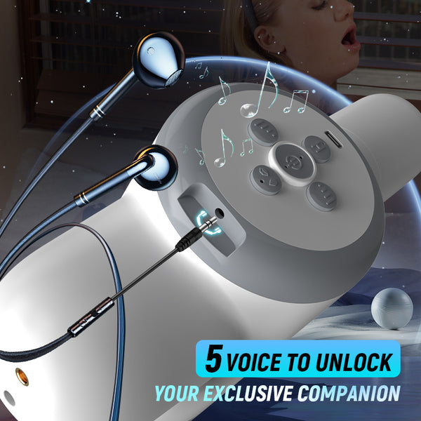 Automatic Lubrication 8 Thrusting & Sucking Handheld Male Stroker