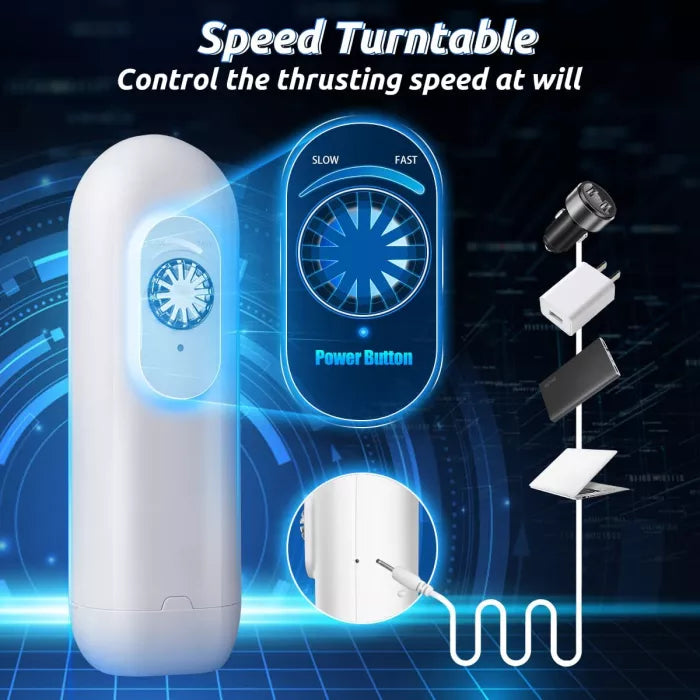 Automatic high frequency silent masturbator