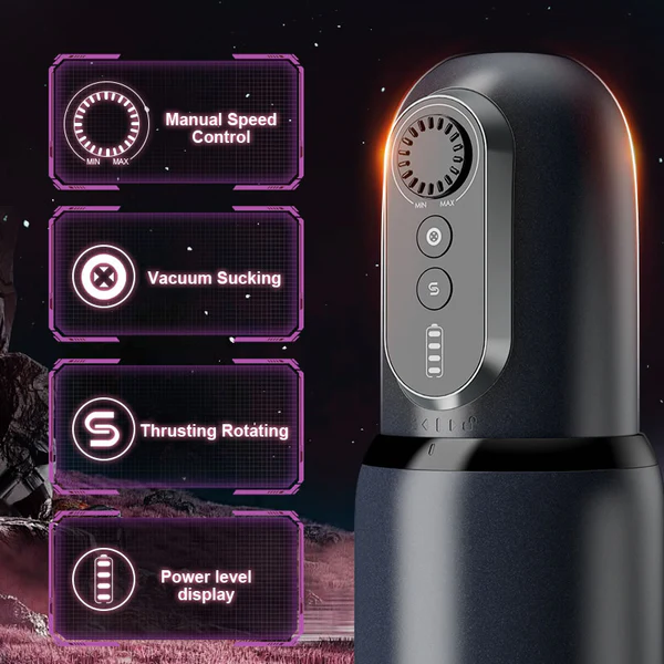Godwin Stepless Variable Speed Masturbator Handsfree