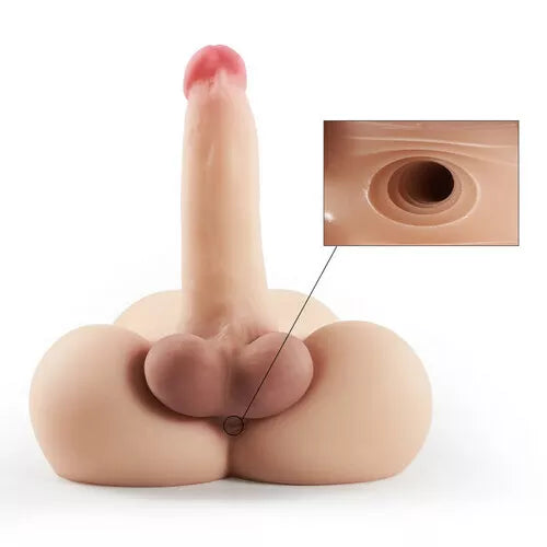 7Lb Slidable Balls Pink Glans Male Sex Doll