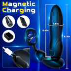3 Thrusting Expanding & 9 Vibration Modes Thrusting Anal Expansion Prostate Massager