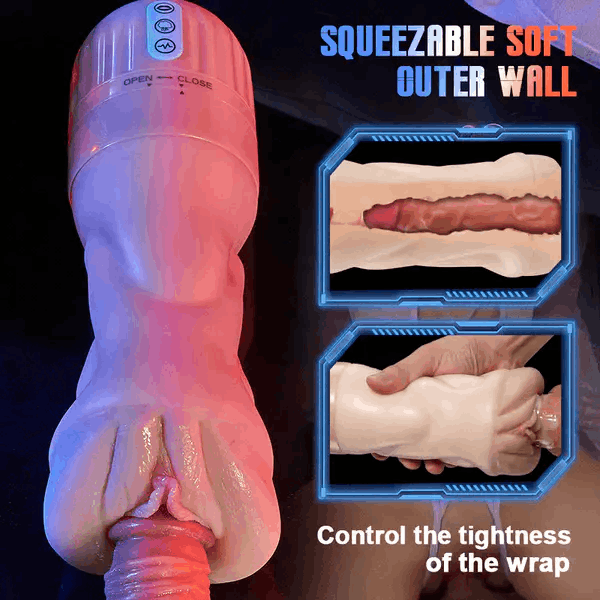 5 Sucking 10 Vibrating Simulated Vagina Masturbator and Pussy Pocket